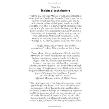 Scott Lynch's Gentleman Bastards Trilogy - A Fantasy Adventure