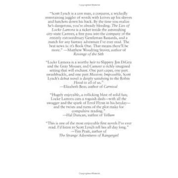 Scott Lynch's Gentleman Bastards Trilogy - A Fantasy Adventure