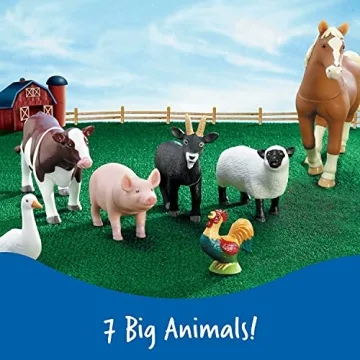 Learning Resources Jumbo Farm Animals Set for Kids
