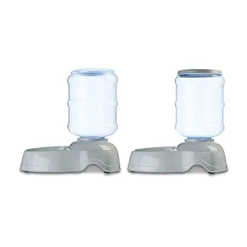 Automatic Gravity Feeder and Water Dispenser Set for Pets