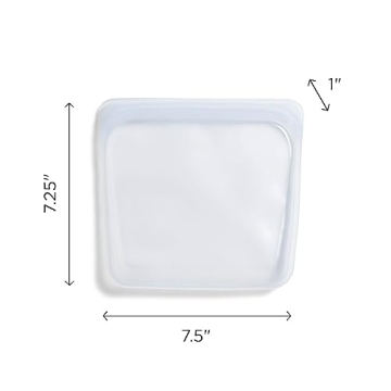 Stasher Silicone Food Grade Reusable Storage Bag 28 Oz Raspberry