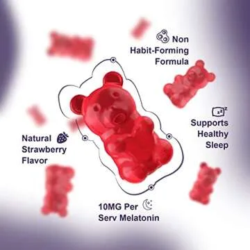 Extra Strength 10mg Melatonin Gummies for Better Sleep