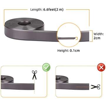 Tikom Boundary Stripes for Robot Vacuum G7000, G8000 and G8000 Pro 6.6ft*2 (2m*2)