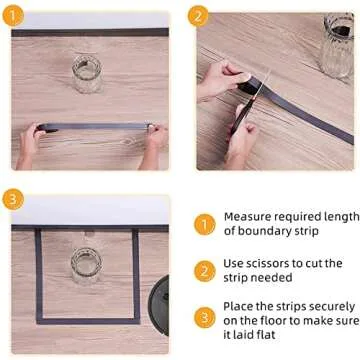 Tikom Boundary Stripes for Robot Vacuum G7000, G8000 and G8000 Pro 6.6ft*2 (2m*2)