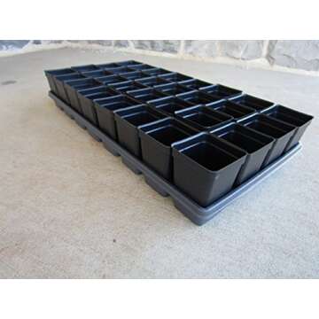 Durable 2.5" Pots with Trays - Perfect for Seedlings