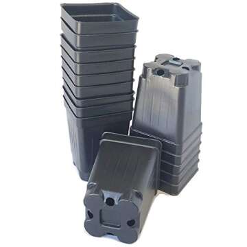 Durable 2.5" Pots with Trays - Perfect for Seedlings