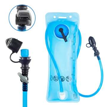 Hydration Pack Backpack - Water Backpack with 2L BPA Free Water Bladder | Lightweight Water Pack for Outdoors, Kids Backpack, Running, Cycling, Hiking, Camping, Rave Backpack, Skiing & Survival Gear