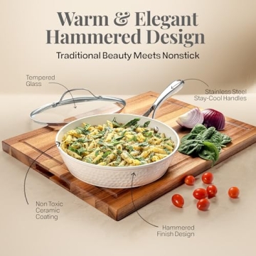 GOTHAM STEEL Hammered 10 Inch Non Stick Frying Pan