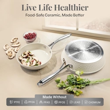 GOTHAM STEEL Hammered 10 Inch Non Stick Frying Pan