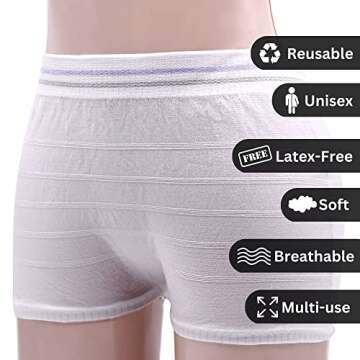 Knit Mesh Underpants 5 Pack for Postpartum Comfort