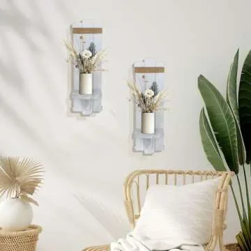 Farmhouse Wall Decor Candle Sconces for Stylish Homes