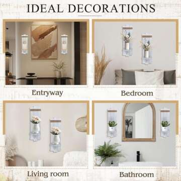 Farmhouse Wall Decor Candle Sconces for Stylish Homes
