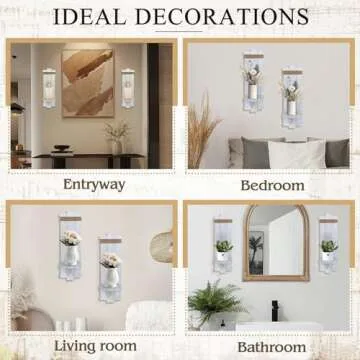 Farmhouse Wall Decor Candle Sconces for Stylish Homes