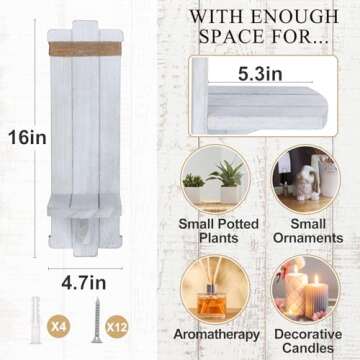 Farmhouse Wall Decor Candle Sconces for Stylish Homes