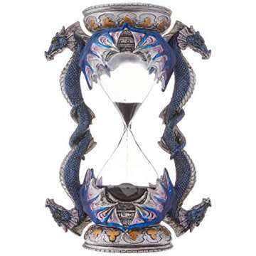 Design Toscano WU70646 Death's Door Dragon Gothic Decor Statue Hourglass Sand Timer, 6 Inch, Single