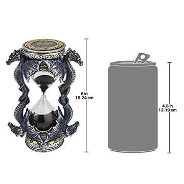 Design Toscano WU70646 Death's Door Dragon Gothic Decor Statue Hourglass Sand Timer, 6 Inch, Single