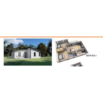 Weatherproof Tiny Expandable House with 2 Bedrooms and Kitchen