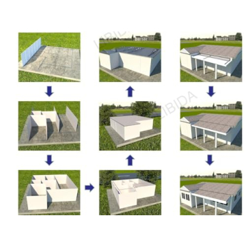 Weatherproof Tiny Expandable House with 2 Bedrooms and Kitchen