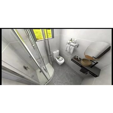 Weatherproof Tiny Expandable House with 2 Bedrooms and Kitchen