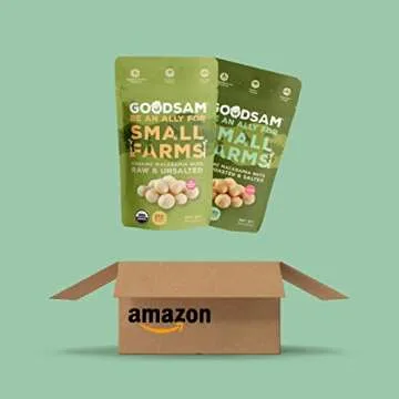 GoodSAM Organic Roasted Macadamia Nuts - Vegan, Gluten-Free, Keto
