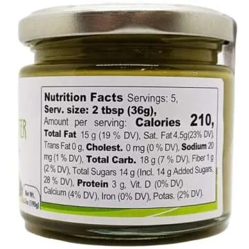 GUSTO ETNA Pistachio Butter Sweet Spreadable Cream, 6.7 oz (190g) Rich & Nutty Pistachios Cream for Knafeh Dubai Pistachio Chocolate Bars, Product of Sicily, Italy, No GMO