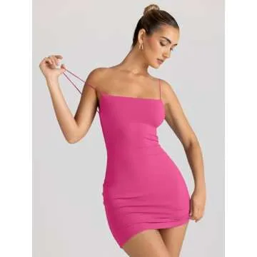 LILLUSORY Women's Mini Sexy Bodycon Dress for Summer 2025