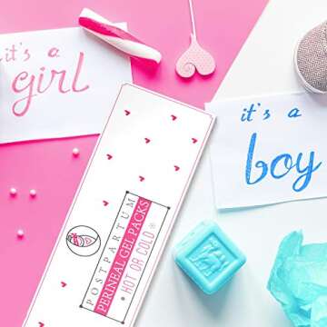 Ninja Mama Perineal Ice Packs for Postpartum Soothing Relief for Postpartum Hemorrhoid Pain Childbirth Recovery Care - Labor and Delivery Essentials - Reusable - Hot or Cold - Pack of 2