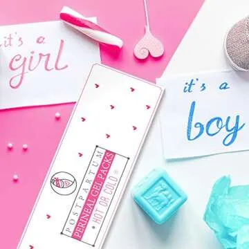 Ninja Mama Perineal Ice Packs for Postpartum Soothing Relief for Postpartum Hemorrhoid Pain Childbirth Recovery Care - Labor and Delivery Essentials - Reusable - Hot or Cold - Pack of 2