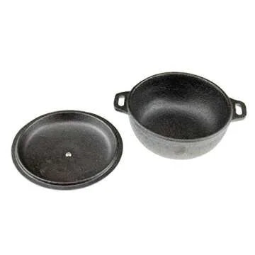 Mini Cast Iron Dutch Oven Set of 3 for Versatile Cooking