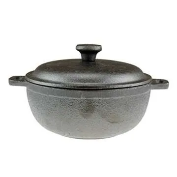 Mini Cast Iron Dutch Oven Set of 3 for Versatile Cooking