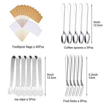 Charcuterie Board Spreader Knife Set for Parties or Weddings