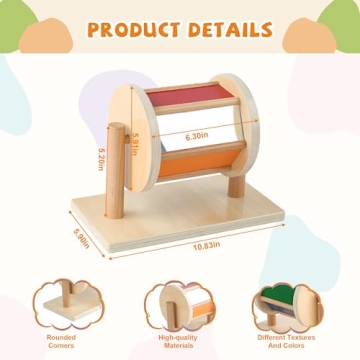 Montessori Spinning Drum for Infants Sensory Toy 6-12 Months