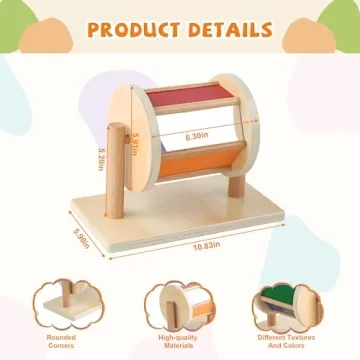 Montessori Spinning Drum for Infants Sensory Toy 6-12 Months