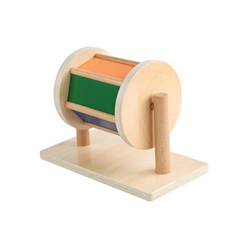 Montessori Spinning Drum for Infants Sensory Toy 6-12 Months