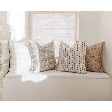 Woven Nook Decorative Boho Pillow Covers - Set of 4