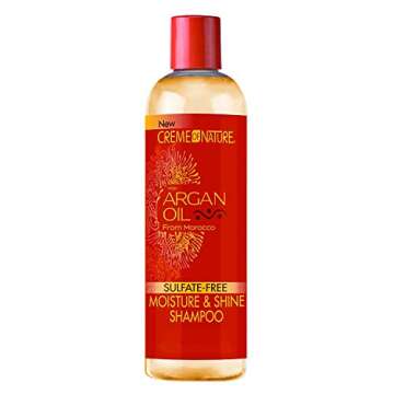 Creme of Nature Moisture & Shine Shampoo with Argan Oil - 12 oz (Pack of 3)