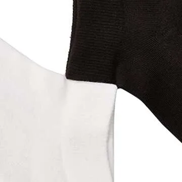 Hue Women's Quarter Top With Cushion Sport Socks, 6 Pair Pack - Black/Multi