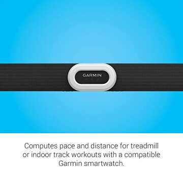 Garmin HRM-Pro Plus, Premium Chest Strap Heart Rate Monitor, Captures Running Dynamics, Transmits via ANT+ and BLE - 010-13118-00