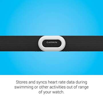 Garmin HRM-Pro Plus, Premium Chest Strap Heart Rate Monitor, Captures Running Dynamics, Transmits via ANT+ and BLE - 010-13118-00