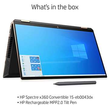HP Spectre X360 15.6" Touch Laptop - 4K, 512GB SSD, i7