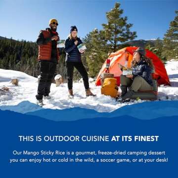 Backpacker's Pantry Mango Sticky Rice - Freeze Dried Backpacking & Camping Food - Emergency Food - 8 Grams of Protein, Vegan, Gluten-Free - 1 Count