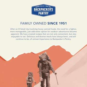 Backpacker's Pantry Mango Sticky Rice - Freeze Dried Backpacking & Camping Food - Emergency Food - 8 Grams of Protein, Vegan, Gluten-Free - 1 Count