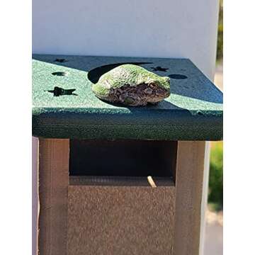 JCs Wildlife Deluxe Poly Lumber Tree Frog House - Attract Many Species of Tree Frogs - Made in The U...