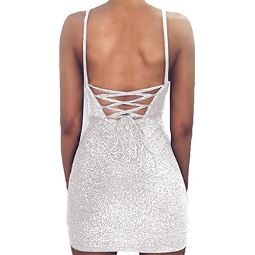 VANCOL Sexy Glitter Mini Dress for Chic Night Out