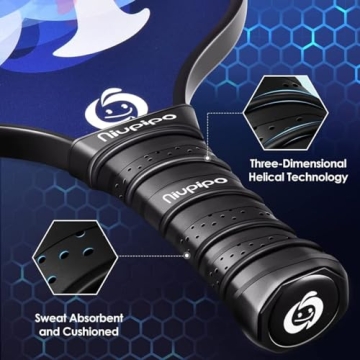 Niupipo Pickleball Paddles Set of 2 - Lightweight & Durable