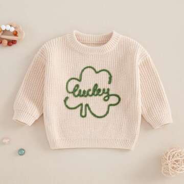 Amnnchya Toddler Infant Newborn Baby Boy Girl Sweater Homemade Rolls Knit Crewneck Pullover Sweatshirt Thanksgiving Outfit