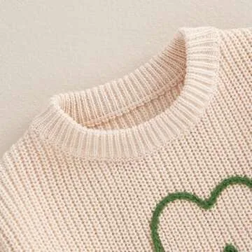 Amnnchya Toddler Infant Newborn Baby Boy Girl Sweater Homemade Rolls Knit Crewneck Pullover Sweatshirt Thanksgiving Outfit