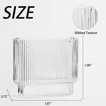 Modern YANWE1 Ribbed Vase - Elegant Decor for Flowers