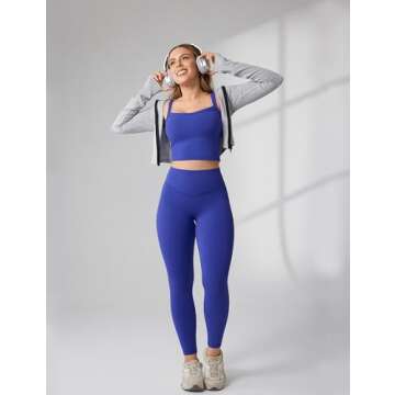 UNISSU Hugcurve No Front Seam High Waisted Workout Leggings for Women Buttery Soft Yoga Pants Gym At...