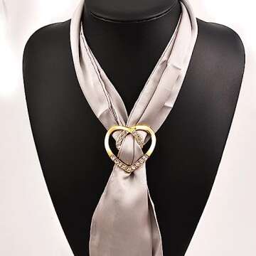 Elegant Pearl Scarf Ring Clips for Stylish Women Accessories